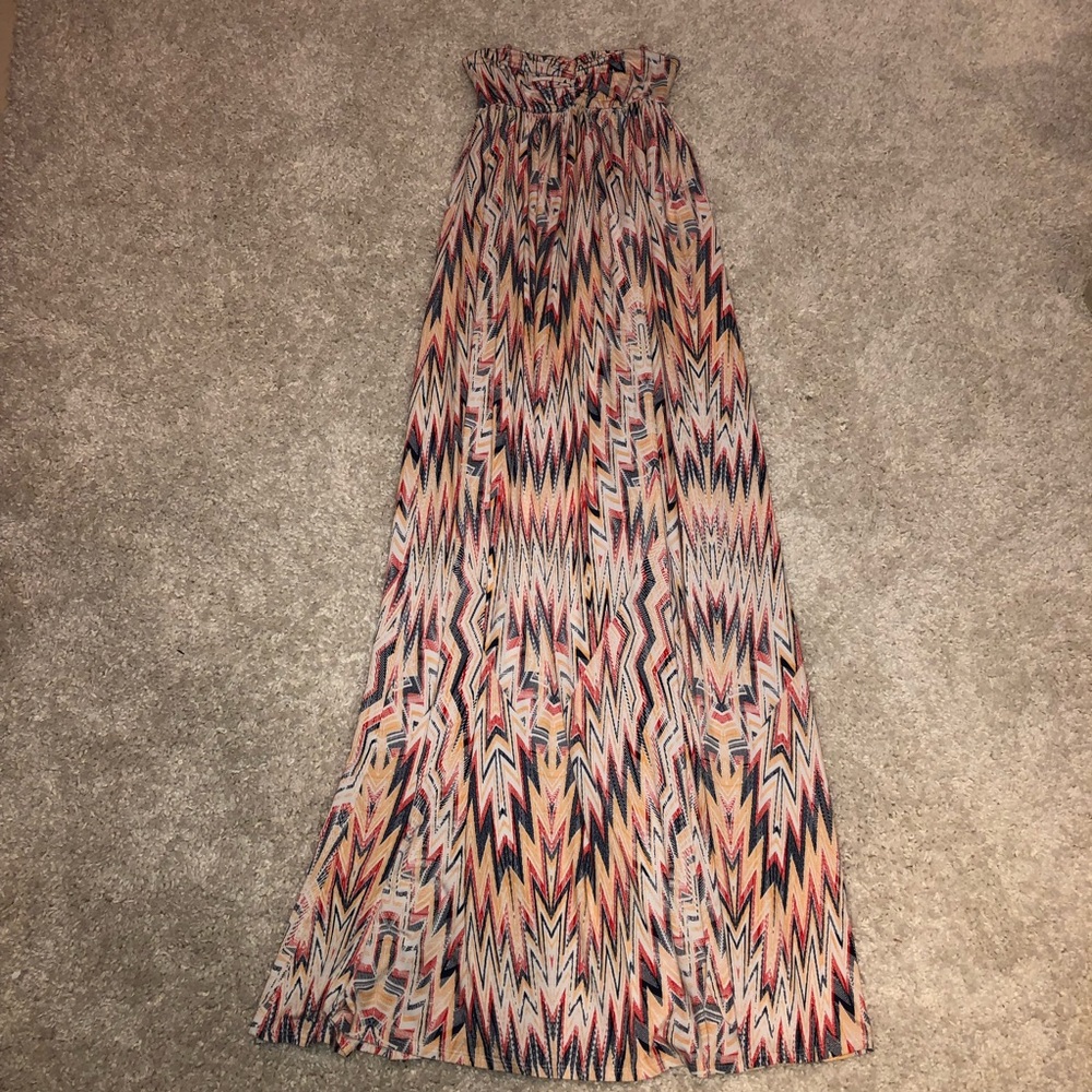 Ella Moss Strapless Xander Print Maxi Dress